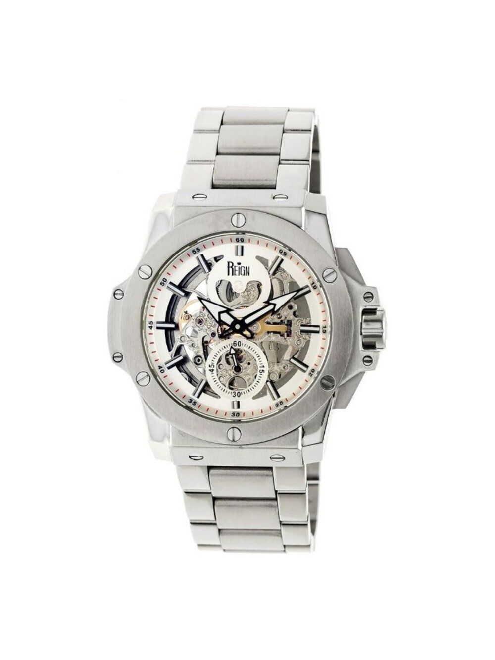 NWT Reign Commodus Automatic Silver Dial Men's Watch